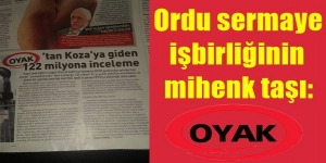 Ordu sermaye işbirliğinin mihenk taşı: OYAK
