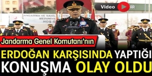 Erdoğan karşısında yaptığı konuşma olay oldu