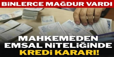 mahkemeden kredi dolandırıcılığı için emsal niteliğinde karar!