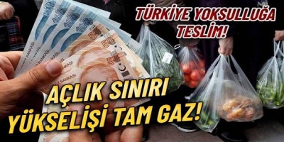 Açlık sınırı 24 bin, yoksulluk sınırı 75 bin lirayı aştı