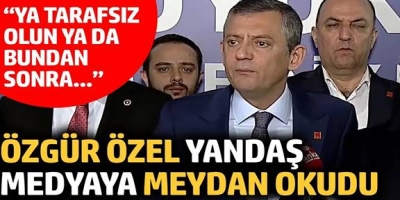Özgür Özel merkez medyaya meydan okudu