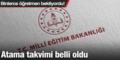 Binlerce öğretmen bekliyordu! Atama takvimi belli oldu
